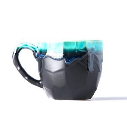 Hrnček MT BLACK & TURQUOISE 280 ml, MIJ