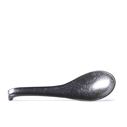 Japonská lyžica BLACK MATT 17,5 cm, čierna, MIJ