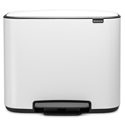 Pedálový odpadkový kôš BO 11 + 23 l, biela, Brabantia