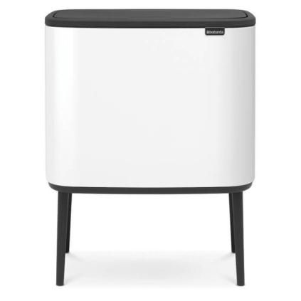 Dotykový odpadkový kôš BO 3 x 11 l, biela, Brabantia
