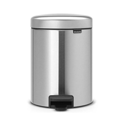 Pedálový odpadkový kôš NEWICON 5 l, matná oceľ, Brabantia