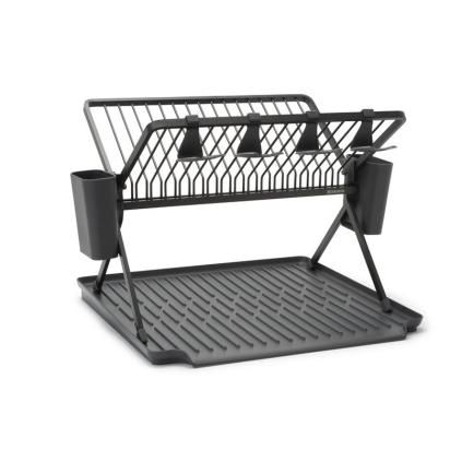 Odkvapkávač riadu 51 cm, skladacia, sivá, Brabantia
