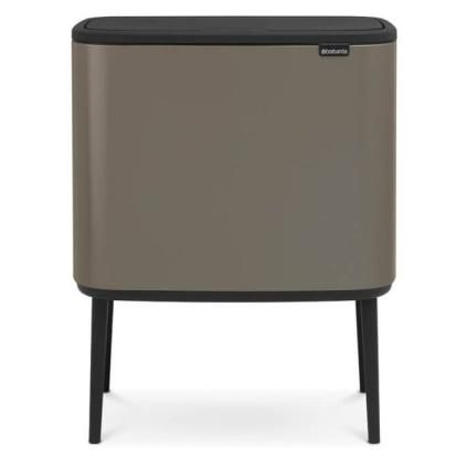 Dotykový odpadkový kôš BO 3 x 11 l, platina, Brabantia