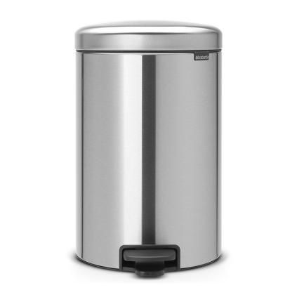 Pedálový odpadkový kôš NEWICON 20 l, matná oceľ, Brabantia