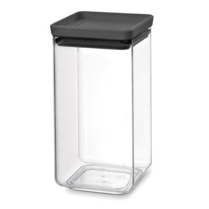 Nádoba na uchovávanie potravín TASTY PLUS 1,6 l, tmavo šedá, plast, Brabantia
