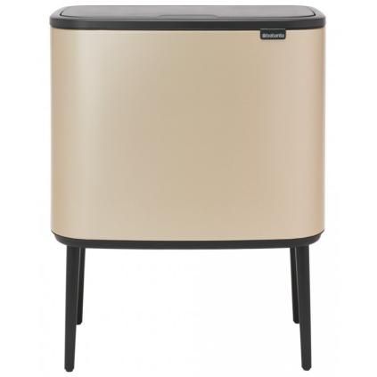 Dotykový odpadkový kôš TOUCH BIN 3 x 11 l, šampanské, Brabantia