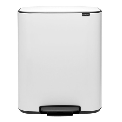 Pedálový odpadkový kôš BO 60 l, biela, Brabantia