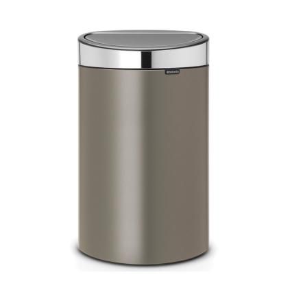 Dotykový odpadkový kôš TOUCH BIN NEW 40 l, platinová / strieborná,Brabantia