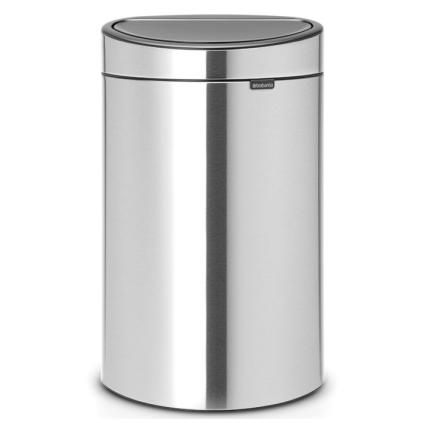 Dotykový kôš na odpadky TOUCH BIN NEW 40 l, odolný voči odtlačkom, matná oceľová, Brabantia