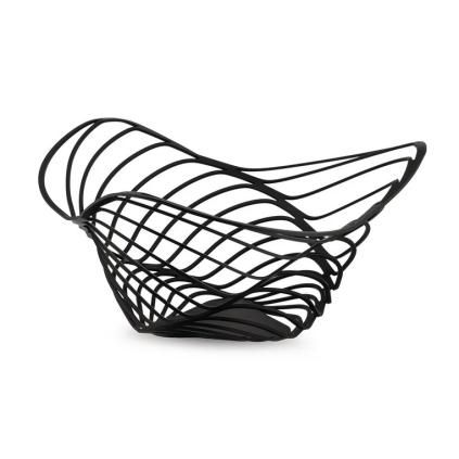 Misa na ovocie TRINITY 26 cm, vysoká, čierna, Alessi