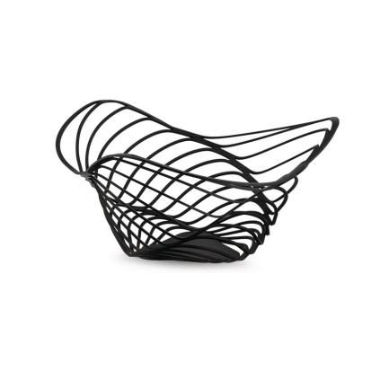 Misa na ovocie TRINITY 33 cm, vysoká, čierna, Alessi