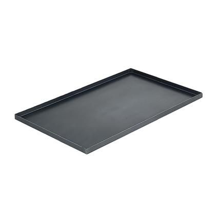 Dierkovaný plech na pečenie 60 x 40 cm, vysoké ráfiky, oceľ, de Buyer