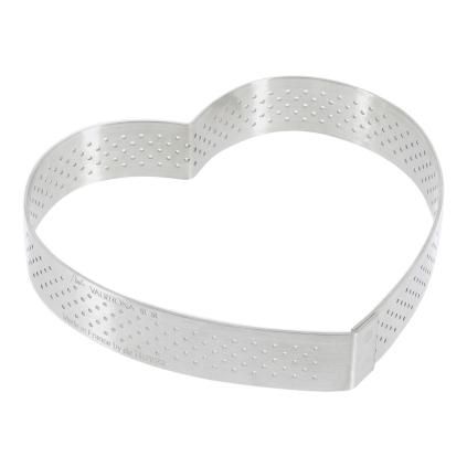 Kruh na pečenie 12 cm, v tvare srdca, nehrdzavejúca oceľ, de Buyer