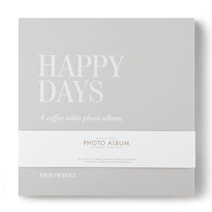 Fotoalbum HAPPY DAYS, strieborná, Printworks