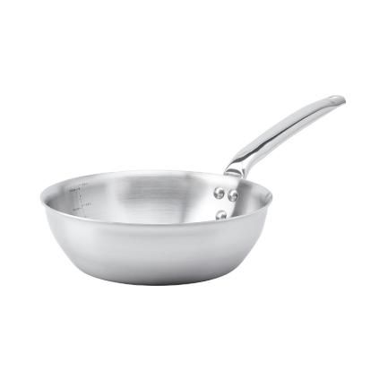 Panvica na soté ALCHIMY 24 cm, 2,5 l, zaoblené, nehrdzavejúca oceľ, de Buyer
