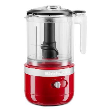 Elektrický sekáčik 5KFCB519, bezdrôtové, kráľovská červená, KitchenAid