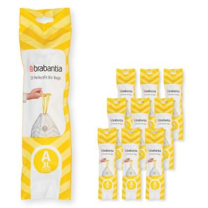 Sáčky do odpadkového koša A PERFECTFIT 3 l, 200 ks, Brabantia