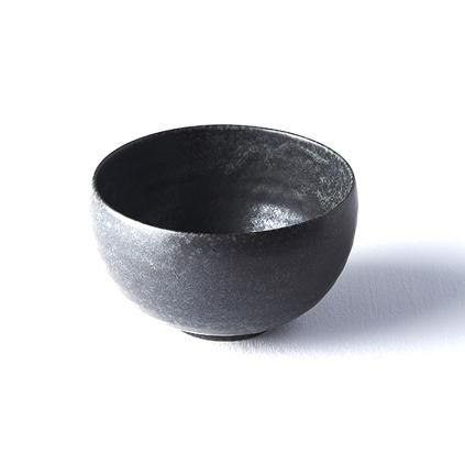 Jedálenská miska 13 cm, 500 ml, čierna, keramika, MIJ