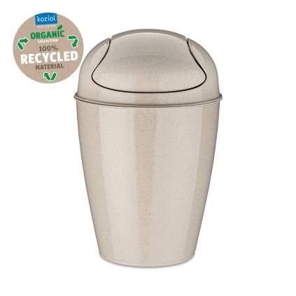 Odpadkový kôš s výkyvným vekom DEL S 5 l, púštny piesok, Koziol
