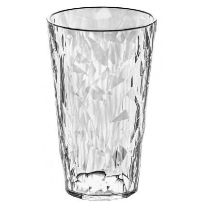 Plastový pohár na long drink CLUB L, 400 ml, krištáľovo čistá, Koziol