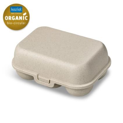 Úložný box na vajcia EGGS TO GO MINI 17 cm, na 6 vajec, prírodné púštne slnko, Koziol
