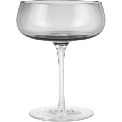 Pohár na šampanské BELO coupe, sada 2 ks, 200 ml, sivý, Blomus