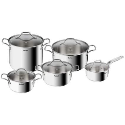 Súprava hrncov INTUITION B864SA74, sada 10 ks, nerez, Tefal