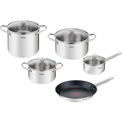 Súprava hrncov COOK EAT B922S955, sada 9 ks, nerez, Tefal