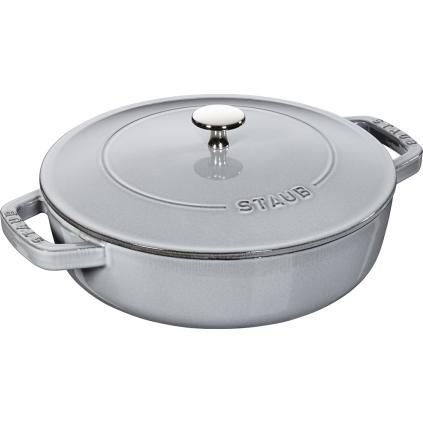 Kastról 24 cm, grafitovo sivý, liatina, Staub