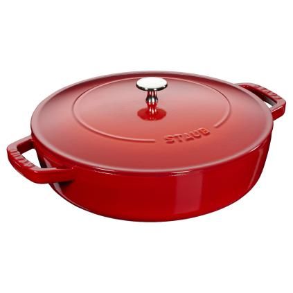 Kastról 24 cm, samotesniaca pokrievka, čerešňa, liatina, Staub