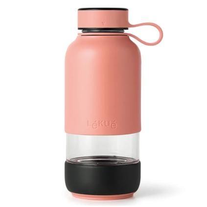 Fľaša na vodu BOTTLE TO GO 600 ml, koral, Lékué