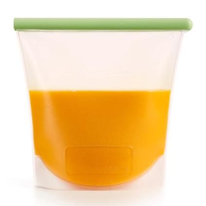 Silikónové vrecko na opakované použitie 1,5 l, zelená, Lékué