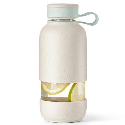 Fľaša na vodu BOTTLE TO GO 600 ml, krém, Lékué