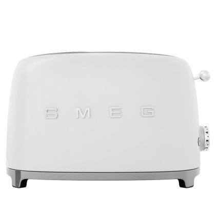 Hriankovač TSF01WHMEU, 2 plátky, matná biela, Smeg
