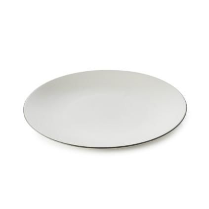 Jedálenský tanier EQUINOXE, sada 6 ks, 26 cm, biela bavlna,REVOL