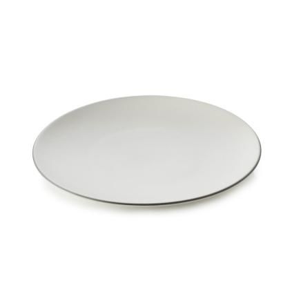 Dezertný tanier EQUINOXE, sada 6 ks, 21,5 cm, biela bavlna, REVOL