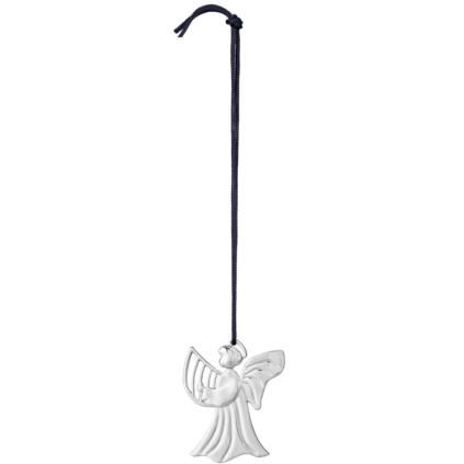 Vianočná ozdoba HARP ANGEL 7 cm, postriebrené, Rosendahl