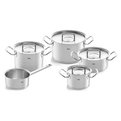 Súprava hrncov ORIGINAL-PROFI COLLECTION, s kastrólom a rajnicou, sada 5 ks, nerez, Fissler