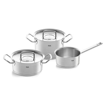 Súprava hrncov ORIGINAL-PROFI COLLECTION, s kastrólom, sada 3 ks, nerez, Fissler