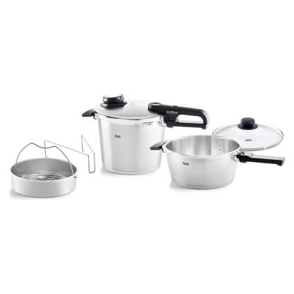 Tlakový hrniec VITAVIT PREMIUM, súprava 2 ks, 6 la 3,5 l, Fissler