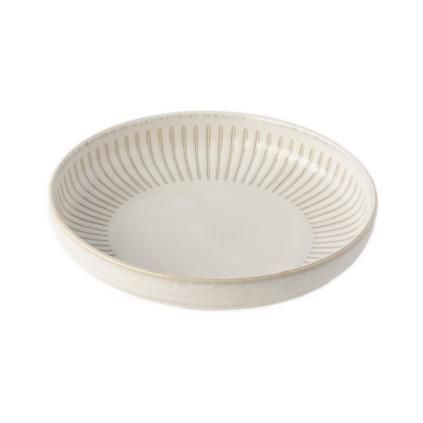 Hlboký tanier RIDGED ALABASTER 20,5 cm, MIJ