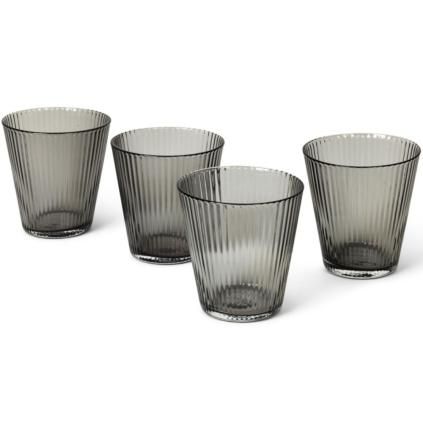 Pohár na vodu NOUVEAU, sada 4 ks, 260 ml, dym, Rosendahl