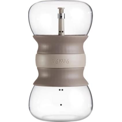 Čajová kanvica s infúzorom CALM ČAJ 500ml, hnedé, sklo, Lékué