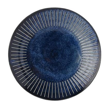 Plytký tanier RIDGED INDIGO 25 cm, MIJ