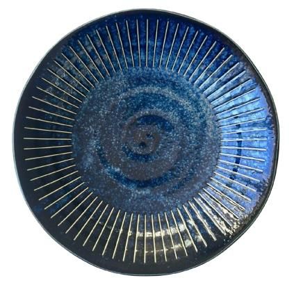 Veľká misa RIDGED INDIGO 25 cm, MIJ