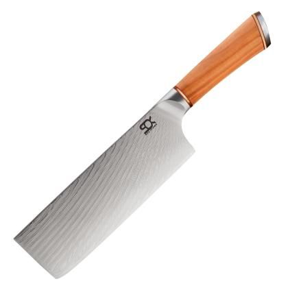 Nôž na zeleninu SOK OLIVE SUNSHINE DAMASCUS 17 cm, Dellinger
