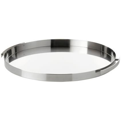Podnos na servírovanie ARNE JACOBSEN 33,5 cm, strieborná, Stelton