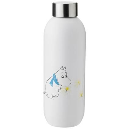 Cestovná fľaša TO GO CLICK MOOMIN Stelton 0,75 l snehová