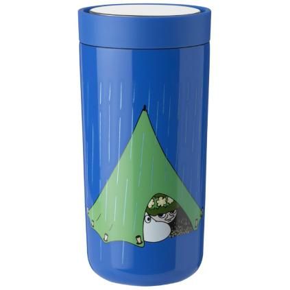 Termohrnček TO GO CLICK MOOMIN CAMPING 400 ml, modrá, Stelton