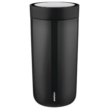 Termohrnček TO GO CLICK 400 ml, čierna, Stelton